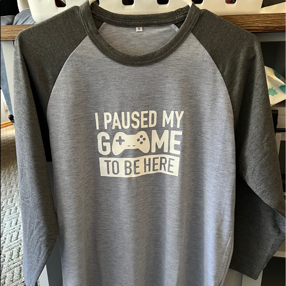 2 tone grey shirt. Cricut